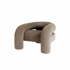WISEMAX FURNITURE British Elegant Style Luxury Cloth Handmade Craft Boutique Hotel Leisure Soft Sponge Lounge Chair for Home