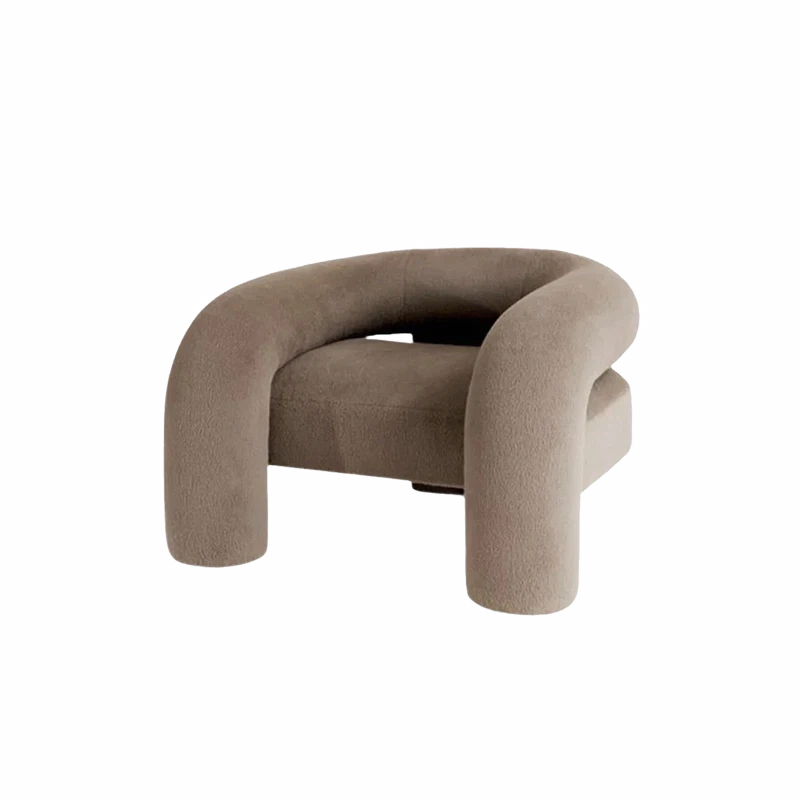 WISEMAX FURNITURE British Elegant Style Luxury Cloth Handmade Craft Boutique Hotel Leisure Soft Sponge Lounge Chair for Home