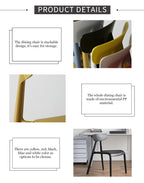 WISEMAX FURNITURE Modern Minimalist Coffee Dining Chair Nordic Fashion Leisure Chair Restaurant Plastic Chair