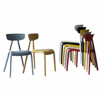 WISEMAX FURNITURE Modern Minimalist Coffee Dining Chair Nordic Fashion Leisure Chair Restaurant Plastic Chair