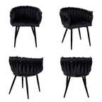 Light Luxury Cheap Price Modern Dining Chairs Velvet Comfortable Dining Chairs