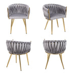 Light Luxury Cheap Price Modern Dining Chairs Velvet Comfortable Dining Chairs
