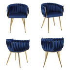 Light Luxury Cheap Price Modern Dining Chairs Velvet Comfortable Dining Chairs
