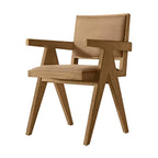Sassanid OEM Iconic Chandigarh Chair American Dining Room Jakob Framed Fabric Dining Armchair