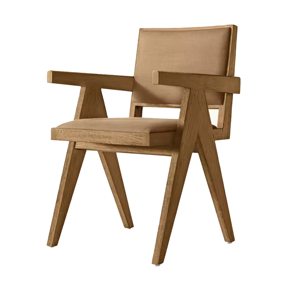 Sassanid OEM Iconic Chandigarh Chair American Dining Room Jakob Framed Fabric Dining Armchair