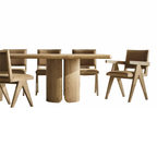 Sassanid OEM Iconic Chandigarh Chair American Dining Room Jakob Framed Fabric Dining Armchair