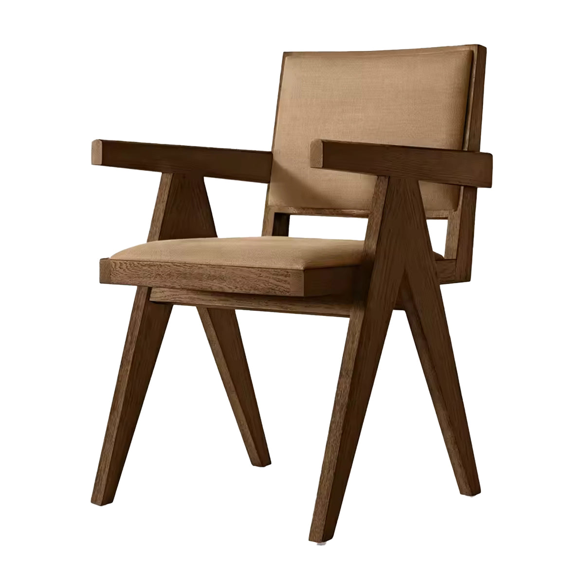 Sassanid OEM Iconic Chandigarh Chair American Dining Room Jakob Framed Fabric Dining Armchair