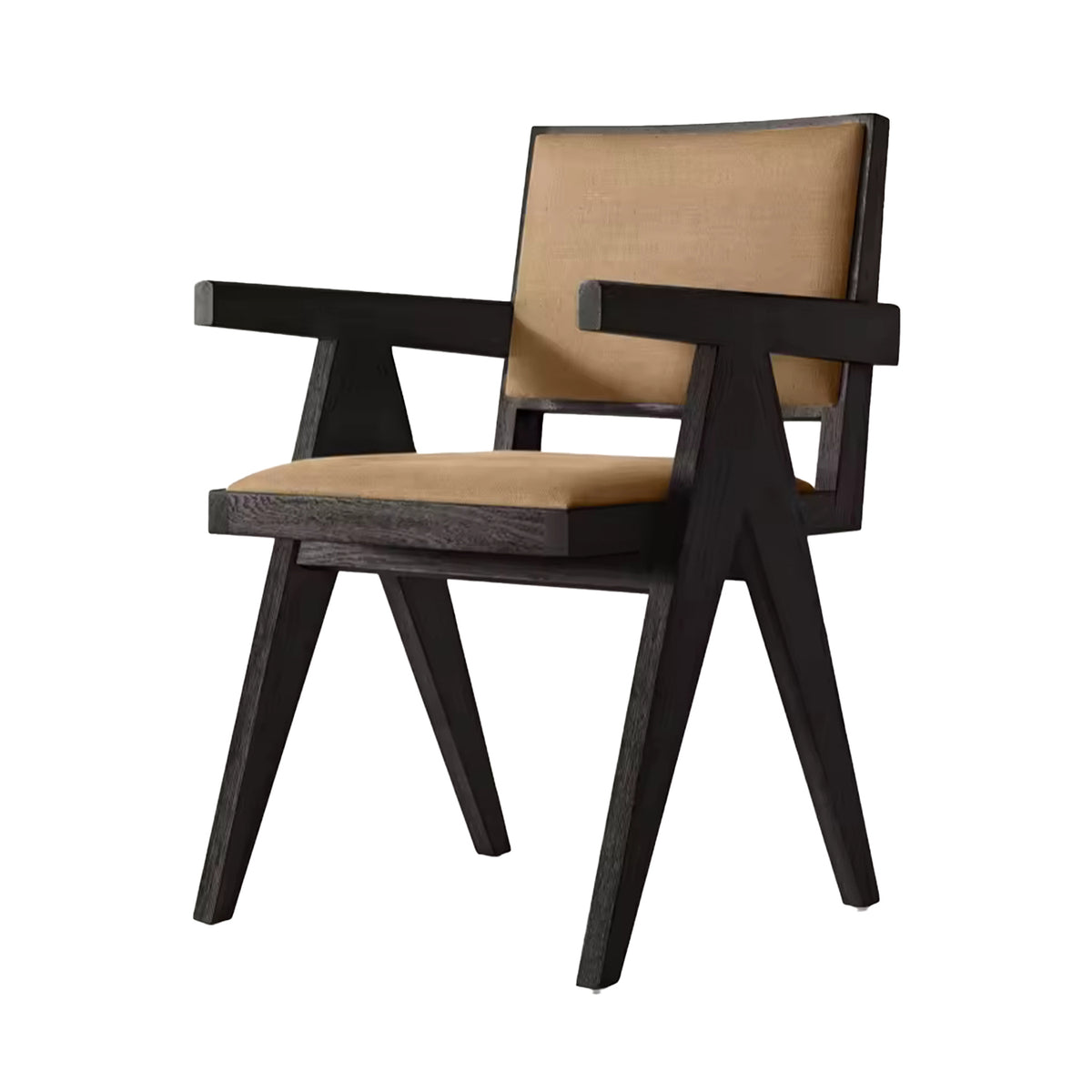 Sassanid OEM Iconic Chandigarh Chair American Dining Room Jakob Framed Fabric Dining Armchair