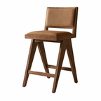 Sassanid OEM Midcentury-modern Simplicity Iconic Chandigar Chair Restaurant Bar Jakob Framed Fabric Bar&Counter Stool