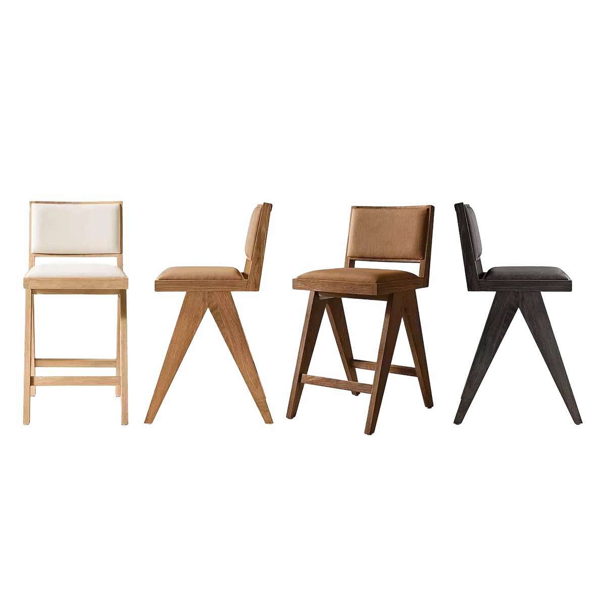 Sassanid OEM Midcentury-modern Simplicity Iconic Chandigar Chair Restaurant Bar Jakob Framed Fabric Bar&Counter Stool