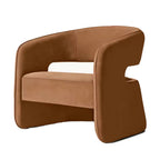 Sassanid OEM Modern Norwegian Sculptural Design Luxury Living Room Furnishing Gia Open Back Leather Chair