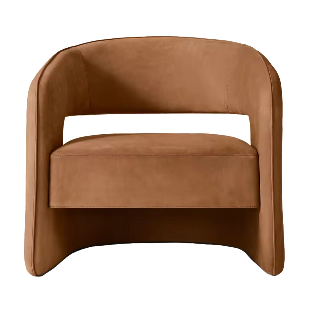 Sassanid OEM Modern Norwegian Sculptural Design Luxury Living Room Furnishing Gia Open Back Leather Chair