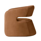 Sassanid OEM Modern Norwegian Sculptural Design Luxury Living Room Furnishing Gia Open Back Leather Chair