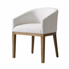 Sassanid NEW Factory Direct Mass Supply Wood Morgan Slope Track Fabric Dining Chair Customizable Dining Room Dining Chair