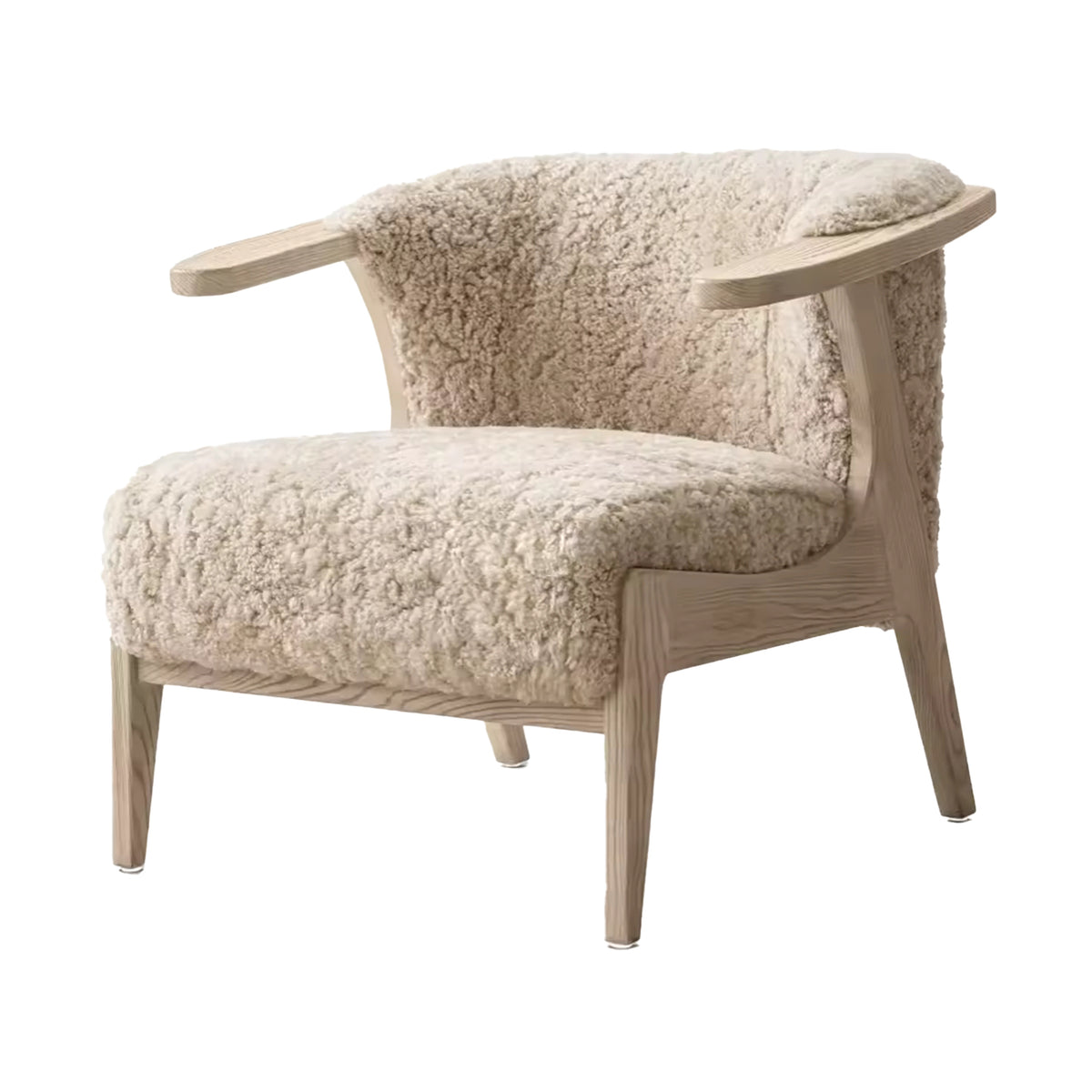 Sassanid OEM New Arrival Luxury Living Room Furniture Set Darien Shearling Chair