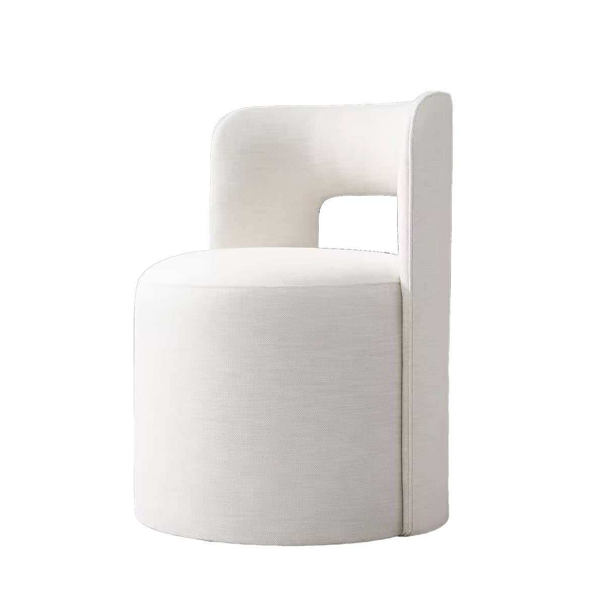 Sassanid OEM Modern Curve Open Fabric Dining Chair Seat Factory Dining Room PP Modern Design