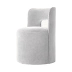 Sassanid OEM Modern Curve Open Fabric Dining Chair Seat Factory Dining Room PP Modern Design