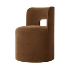Sassanid OEM Modern Curve Open Fabric Dining Chair Seat Factory Dining Room PP Modern Design