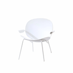 Factory Furniture Nordic Comfort Modern Relax Cafe Chair Coffee Shop Low Height Metal Home Black Single Chair for Living Room