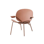 Factory Furniture Nordic Comfort Modern Relax Cafe Chair Coffee Shop Low Height Metal Home Black Single Chair for Living Room
