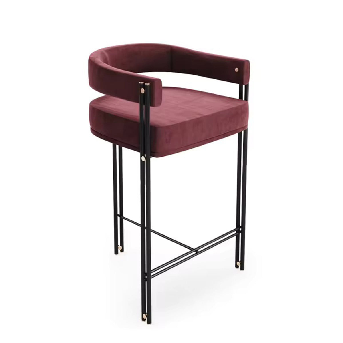 WISEMAX FURNITURE Modern Luxury bar Chair Restaurants Counter Optional Fabric Height bar Chair bar Stools for Dining Room