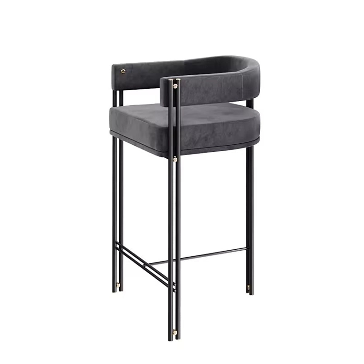 WISEMAX FURNITURE Modern Luxury bar Chair Restaurants Counter Optional Fabric Height bar Chair bar Stools for Dining Room