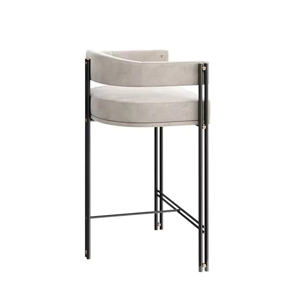 WISEMAX FURNITURE Modern Luxury bar Chair Restaurants Counter Optional Fabric Height bar Chair bar Stools for Dining Room