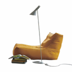 Comfortable Living Room Removable Lazy Chair Upholstery PU Leather Leisure Sofa Chair with Ottoman