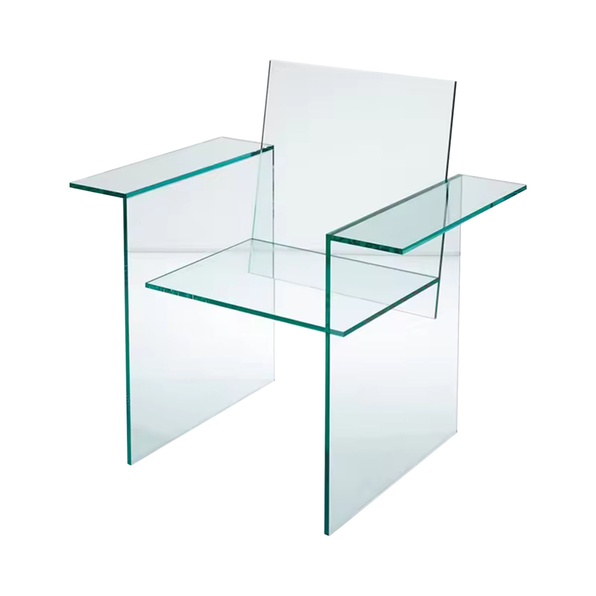 WISEMAX FURNITURE Creative Shaped Designer Style Leisure Lounge Chair Acrylic Frame Durable Single Armrest Chair for Living Room