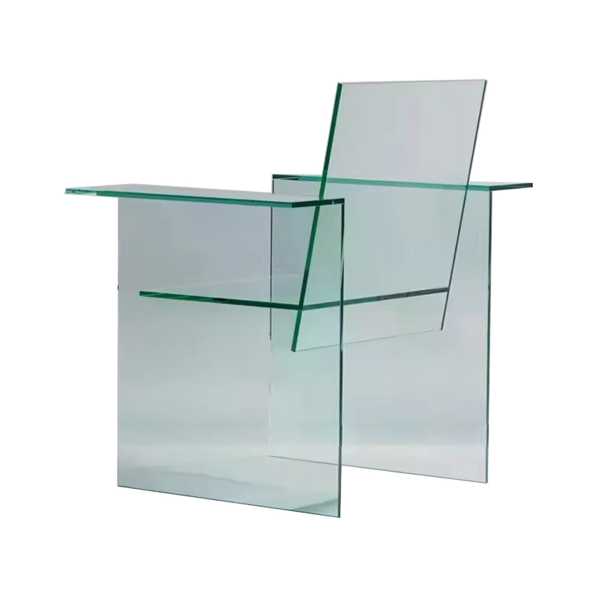 WISEMAX FURNITURE Creative Shaped Designer Style Leisure Lounge Chair Acrylic Frame Durable Single Armrest Chair for Living Room