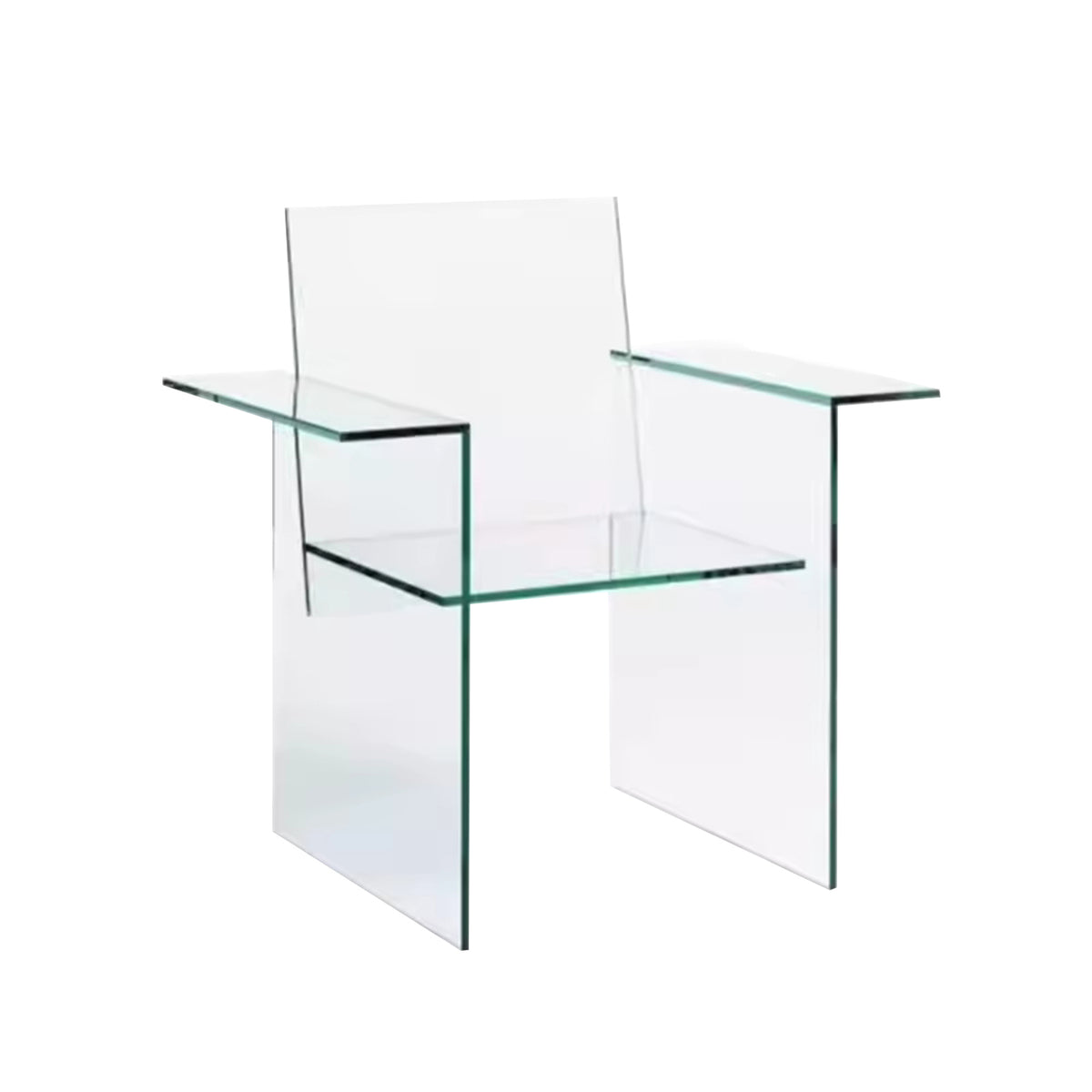 WISEMAX FURNITURE Creative Shaped Designer Style Leisure Lounge Chair Acrylic Frame Durable Single Armrest Chair for Living Room