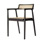 Sassanid OEM Danish Design Dining Room Chair Modern American Oskar Cane Dining Armchair