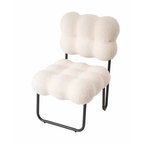 Wholesale Designer Home Furniture Modern Bedroom Living Room Leisure White Fabric Teddy Boucle Chair