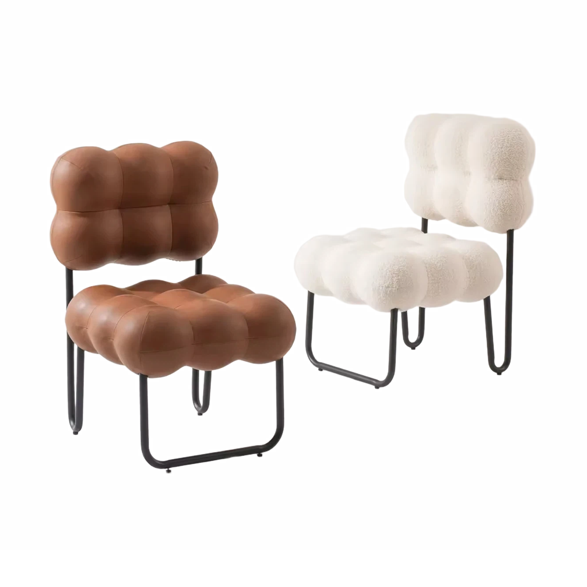 Wholesale Designer Home Furniture Modern Bedroom Living Room Leisure White Fabric Teddy Boucle Chair