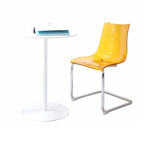 Wholesale Home Minimalist Modern Side Clear Transparent Cafe Restaurant Dinning Chair Acrylic Dining Room Chair with Metal Frame