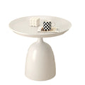Modern Mini Coffee Table Small Iron Bedside Storage for Home Living Room Sofa Side Balcony with Panel Wood Style