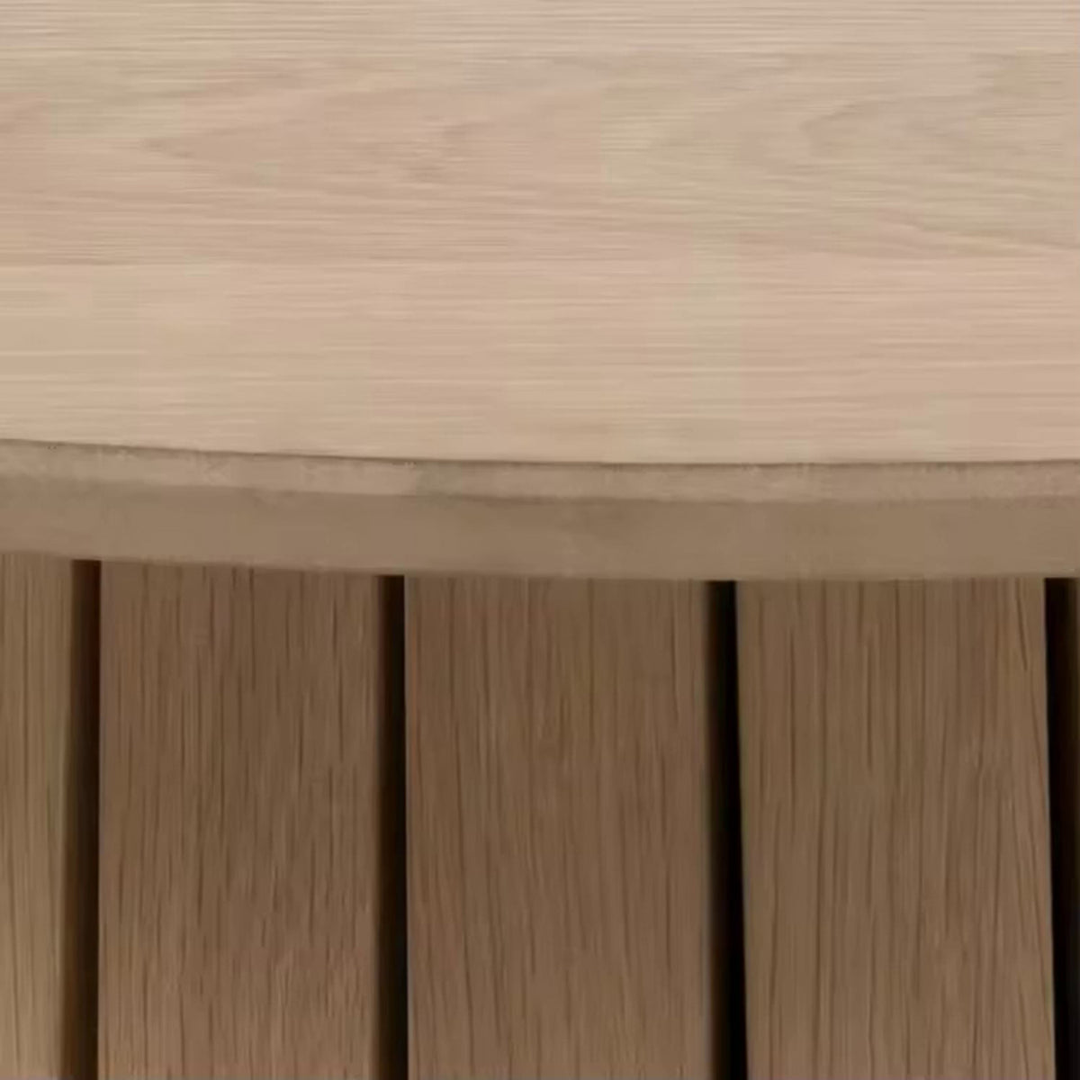 Low Price Handcrafted Round Shape Wooden Dining Table with Natural Finished for Living Room and Dining Room