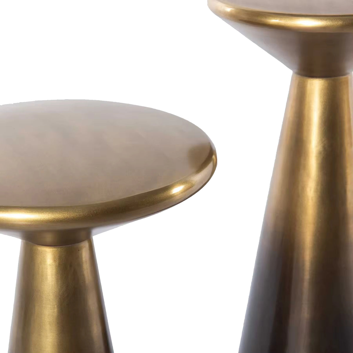 Best Quality Set of 2 Brass Side Tables with Ombre Antique Brass FinisheUsed for Living Room Drawing Room Home Bar Living Room