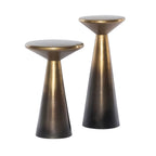 Best Quality Set of 2 Brass Side Tables with Ombre Antique Brass FinisheUsed for Living Room Drawing Room Home Bar Living Room