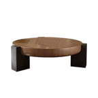 Italian Minimalist Modern Living Room Designer Circular Small-sized Chinese Tea Table Light Luxury Home Coffee Table