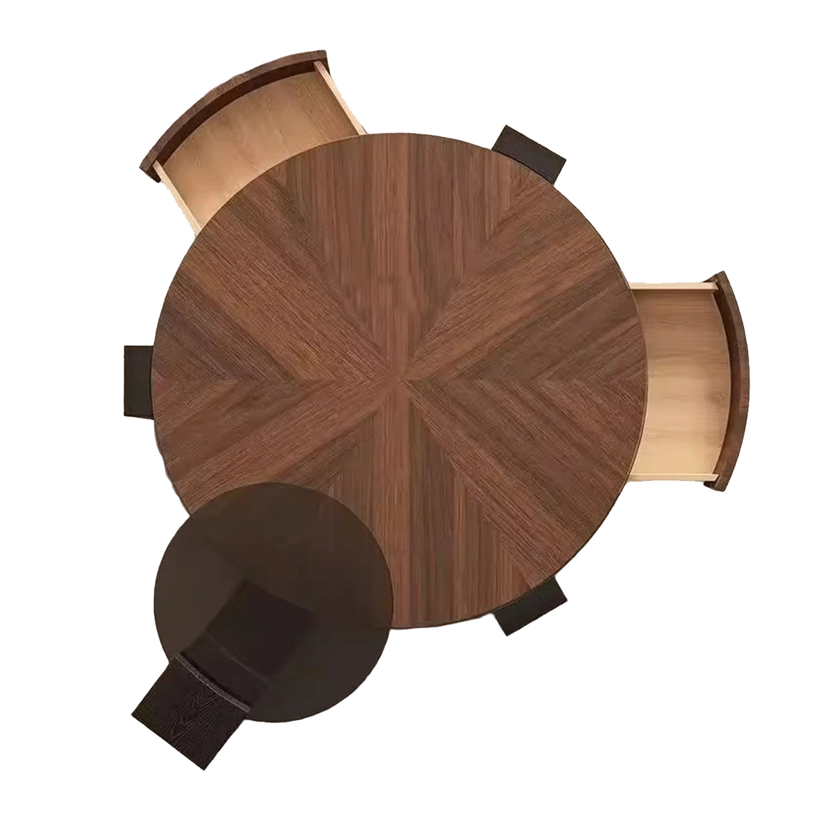 Italian Minimalist Modern Living Room Designer Circular Small-sized Chinese Tea Table Light Luxury Home Coffee Table