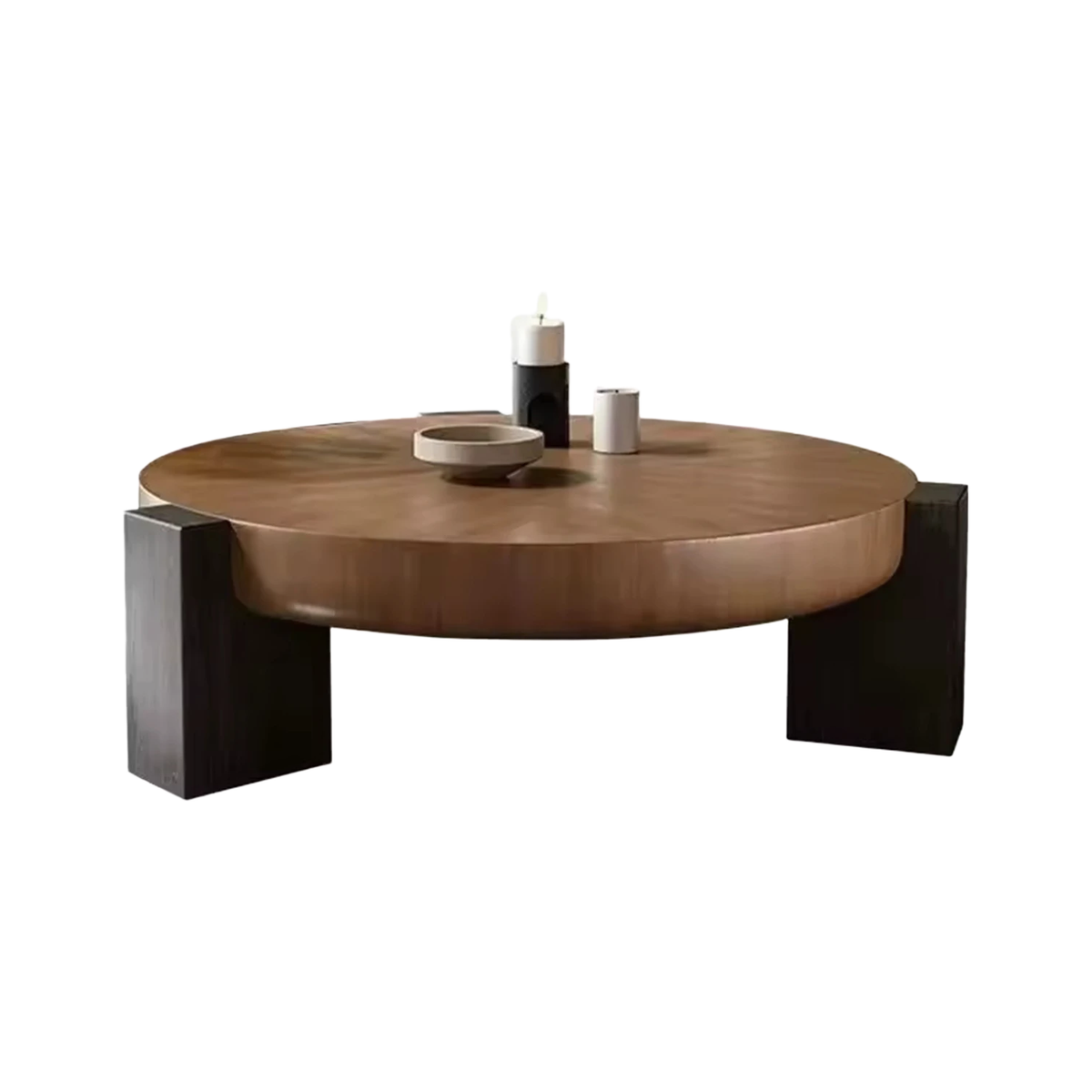 Italian Minimalist Modern Living Room Designer Circular Small-sized Chinese Tea Table Light Luxury Home Coffee Table
