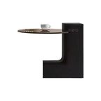 Italian Minimalist Modern Living Room Designer Circular Small-sized Chinese Tea Table Light Luxury Home Coffee Table