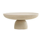 Minimalist Design Round Shape Tea Table Home Furniture Contemporary Side Table Concrete Coffee Table for Living Room