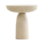 Minimalist Design Round Shape Tea Table Home Furniture Contemporary Side Table Concrete Coffee Table for Living Room