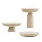 Minimalist Design Round Shape Tea Table Home Furniture Contemporary Side Table Concrete Coffee Table for Living Room