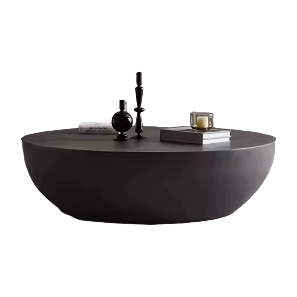 Wabi-sabi Style Customize Color Round Coffee Table Modern Side Table Cafe Table for Living Room