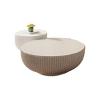 Cream Style Customizable Size Round Home Furniture Coffee Table Set Tea Table for Living Room