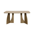 Wooden Rectangle Table for 6 People High-end Dining Table Set Custom Export Hotel Restaurant Furniture