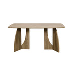 Wooden Rectangle Table for 6 People High-end Dining Table Set Custom Export Hotel Restaurant Furniture